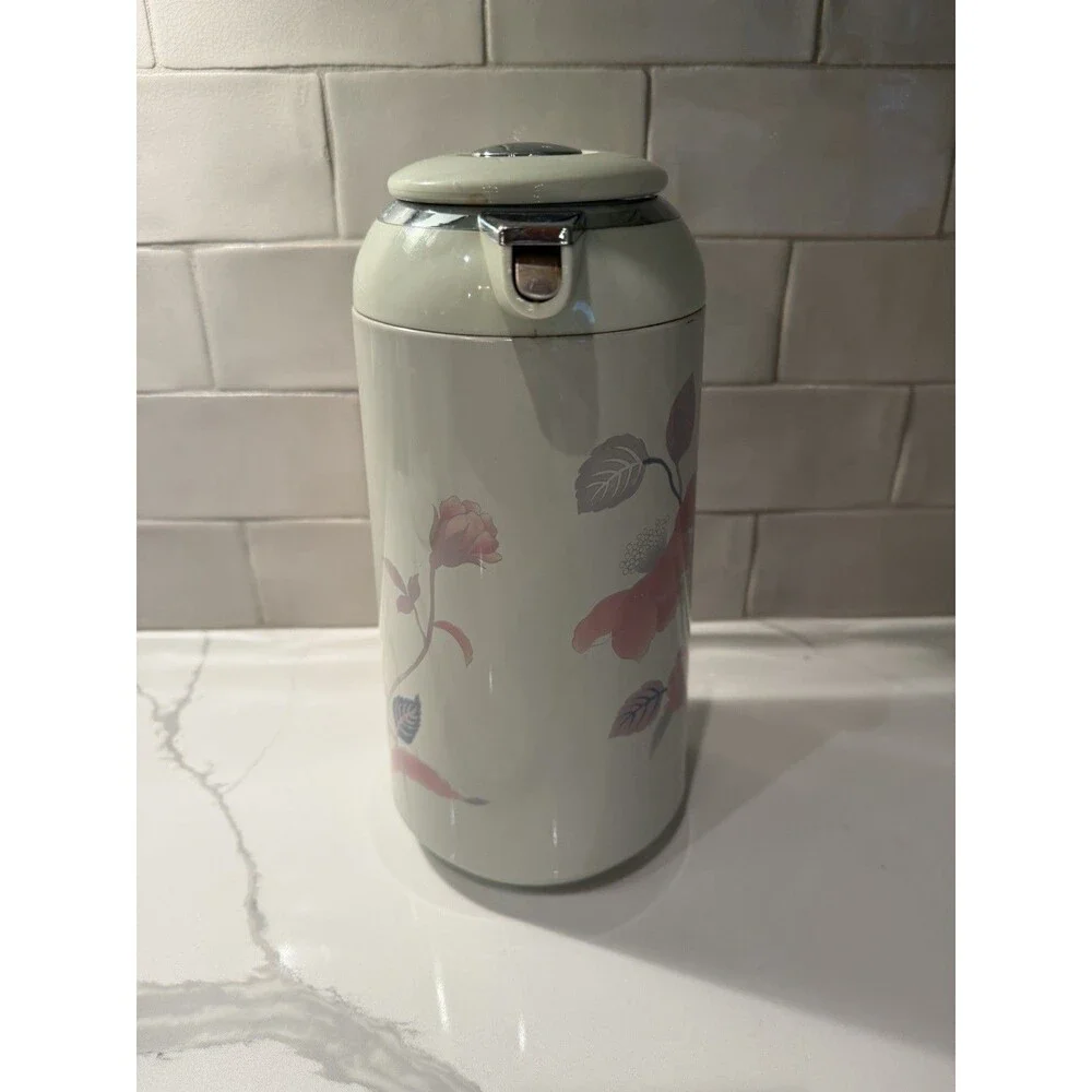 Beautiful Rare Mikasa Continental Silk Flowers 1 Liter Thermos